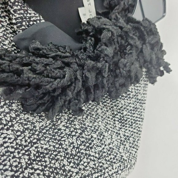 ST. JOHN Black White Soft Tweed Jacket Skirt Set 8 - Picture 7 of 10